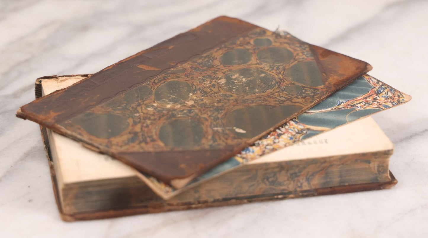 Lot 118 - "Flowers Of Fable" Antique Book With 150 Wood Engravings, Published By Vizetelly, Branston And Co., London, 1832, Bookplate Of Harry H. Baber, Detached Cover Board And Loose Title Page