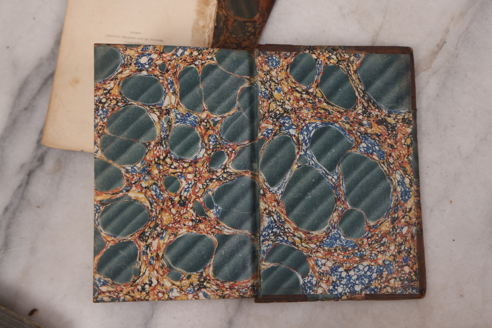 Lot 118 - "Flowers Of Fable" Antique Book With 150 Wood Engravings, Published By Vizetelly, Branston And Co., London, 1832, Bookplate Of Harry H. Baber, Detached Cover Board And Loose Title Page