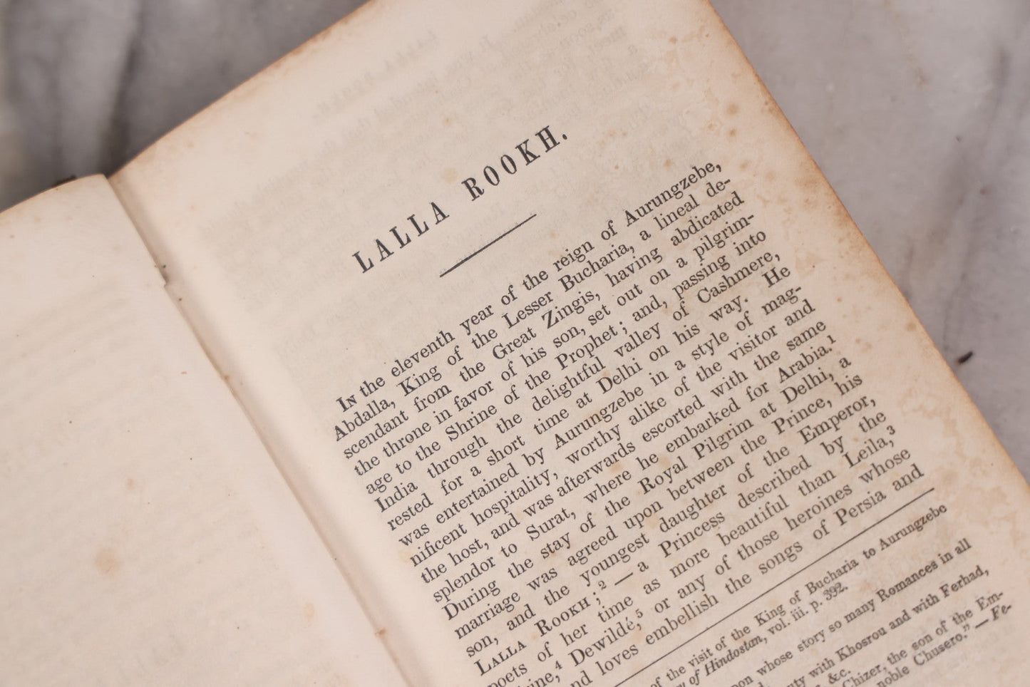 Lot 119 - "Lalla Rookh: An Oriental Romance" Antique Book By Thomas Moore, New Edition With Frontispiece, Pen And Ink Drawing By Previous Owner Dated 1864, Published By C.S. Francis & Co., New York And Boston, 1847