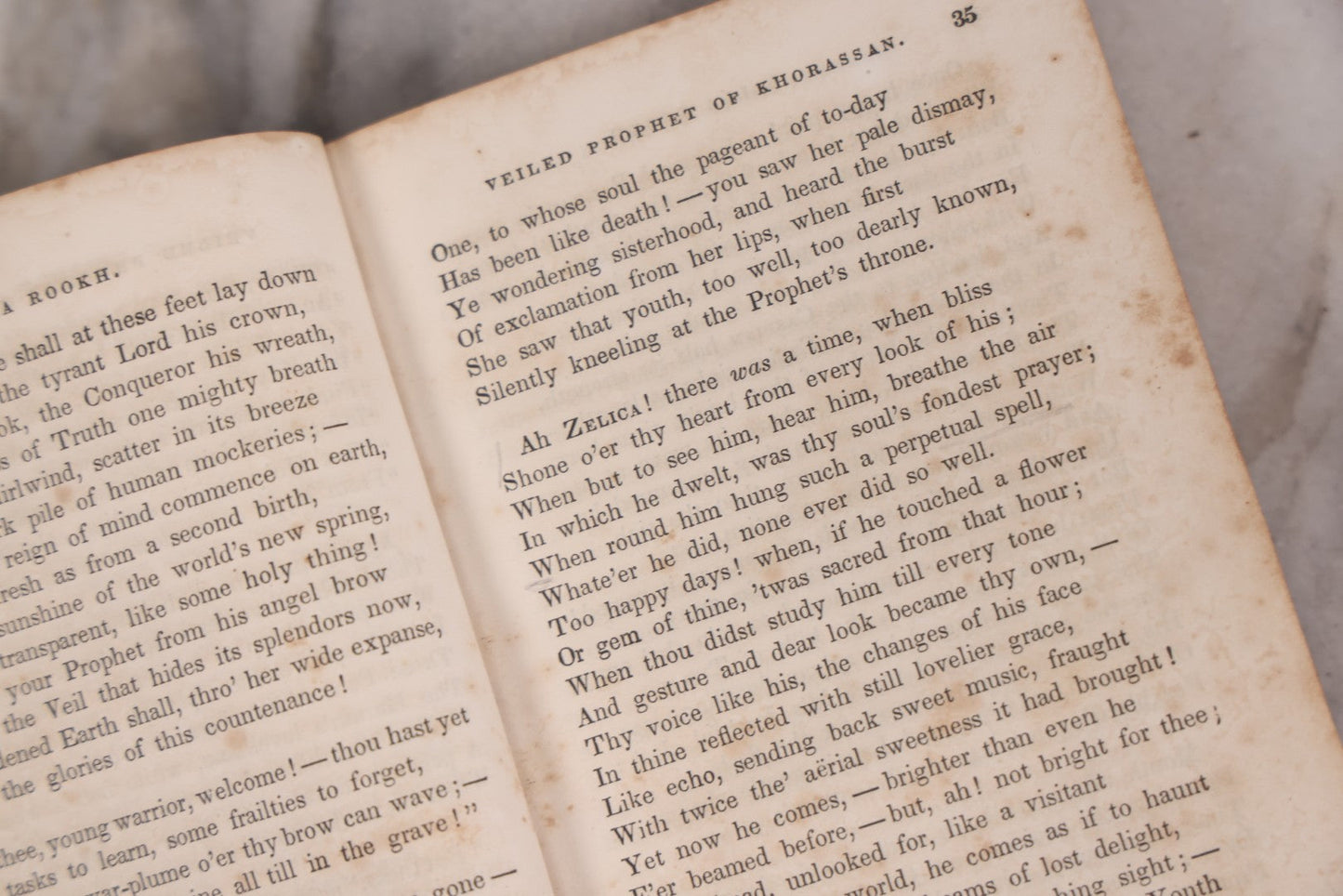 Lot 119 - "Lalla Rookh: An Oriental Romance" Antique Book By Thomas Moore, New Edition With Frontispiece, Pen And Ink Drawing By Previous Owner Dated 1864, Published By C.S. Francis & Co., New York And Boston, 1847