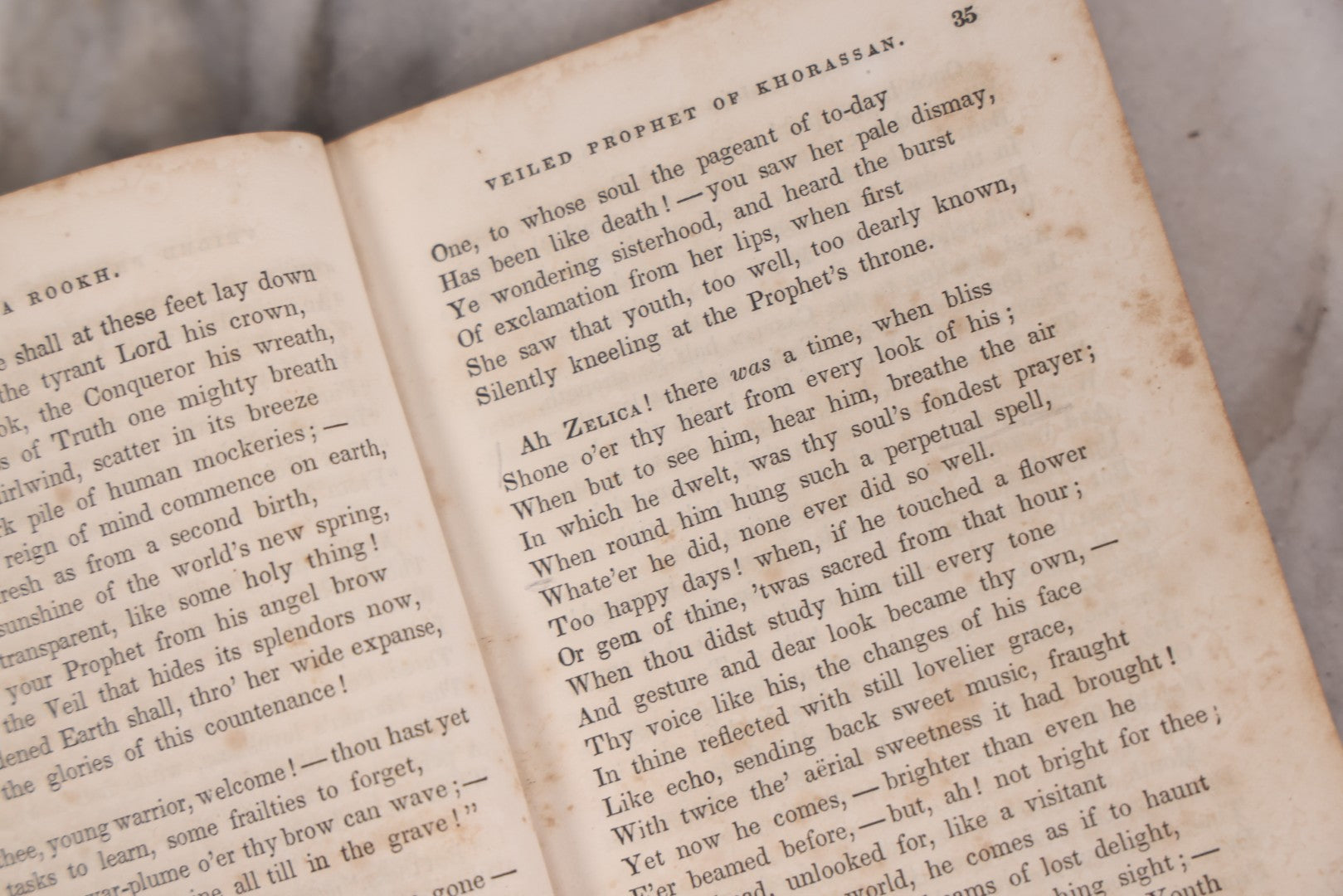 Lot 119 - "Lalla Rookh: An Oriental Romance" Antique Book By Thomas Moore, New Edition With Frontispiece, Pen And Ink Drawing By Previous Owner Dated 1864, Published By C.S. Francis & Co., New York And Boston, 1847