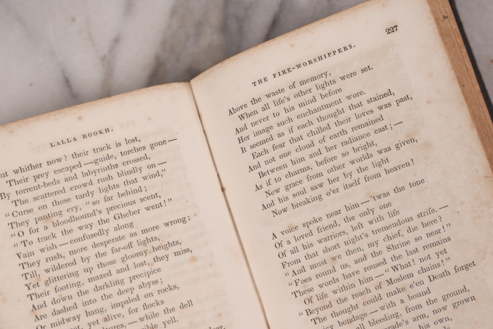 Lot 119 - "Lalla Rookh: An Oriental Romance" Antique Book By Thomas Moore, New Edition With Frontispiece, Pen And Ink Drawing By Previous Owner Dated 1864, Published By C.S. Francis & Co., New York And Boston, 1847