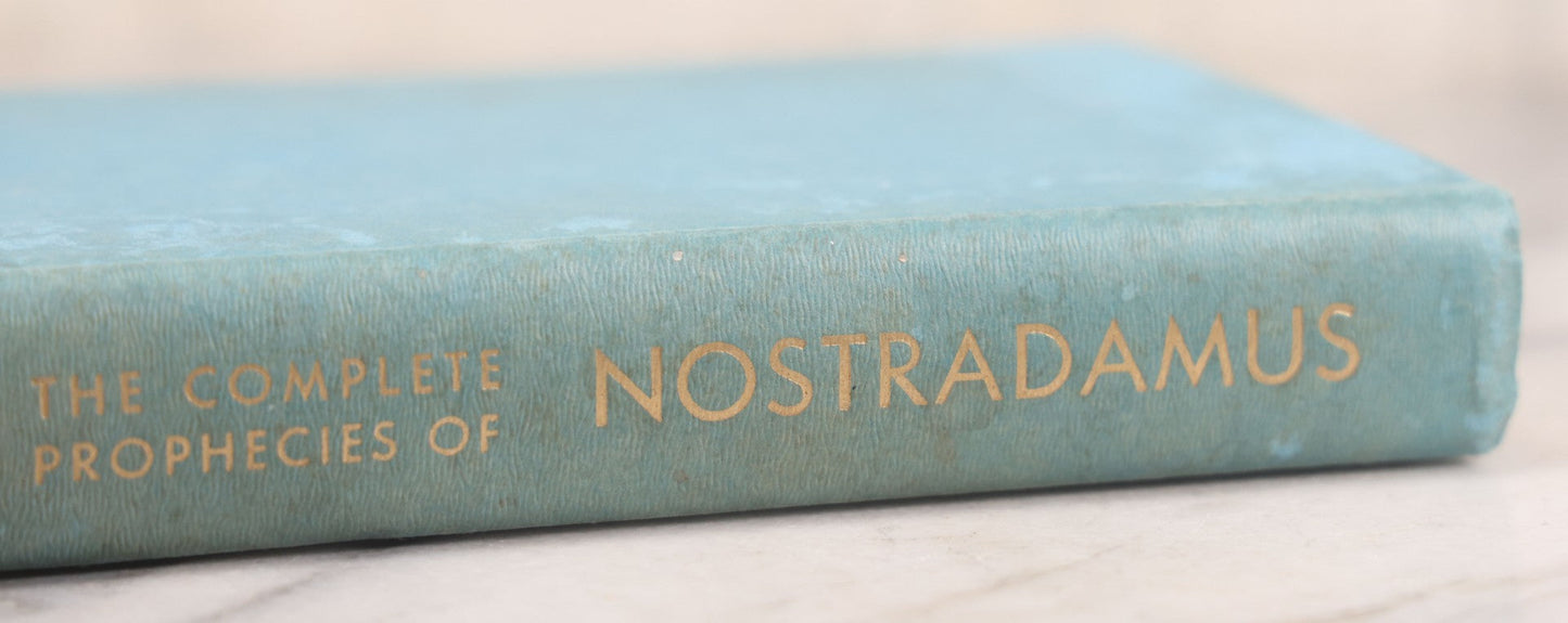 Lot 121 - "The Complete Prophecies Of Nostradamus" Vintage Book Translated, Edited, And Interpreted By Henry C. Roberts, Published By Nostradamus Co., Oyster Bay, New York, 1969