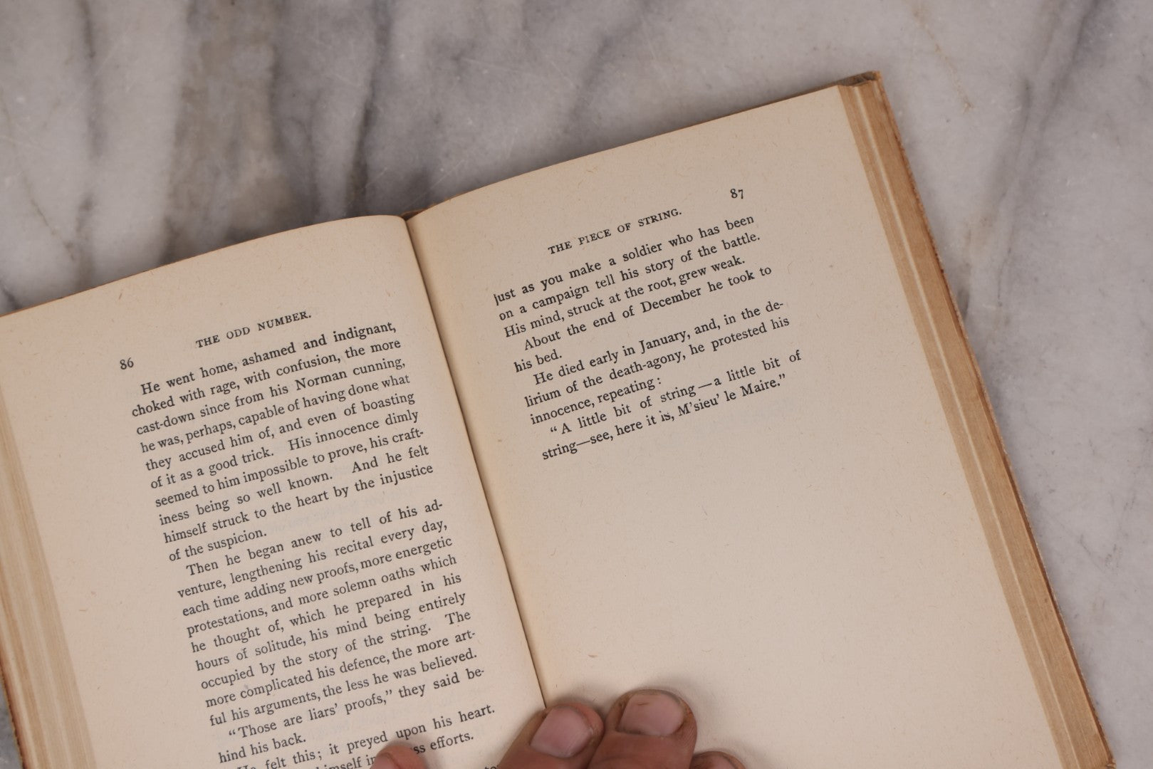 Lot 122 - "The Odd Number, Thirteen Tales" Antique Book By Guy De Maupassant, Translated By Jonathan Sturges, Introduction By Henry James, Published By Harper & Brothers, New York And London, 1917