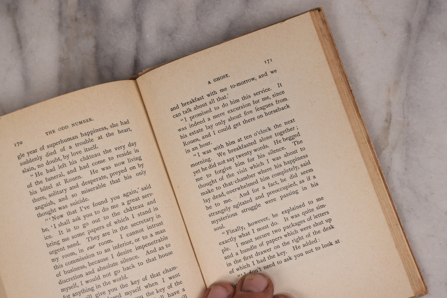 Lot 122 - "The Odd Number, Thirteen Tales" Antique Book By Guy De Maupassant, Translated By Jonathan Sturges, Introduction By Henry James, Published By Harper & Brothers, New York And London, 1917