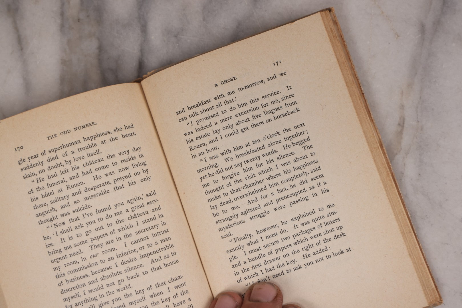 Lot 122 - "The Odd Number, Thirteen Tales" Antique Book By Guy De Maupassant, Translated By Jonathan Sturges, Introduction By Henry James, Published By Harper & Brothers, New York And London, 1917