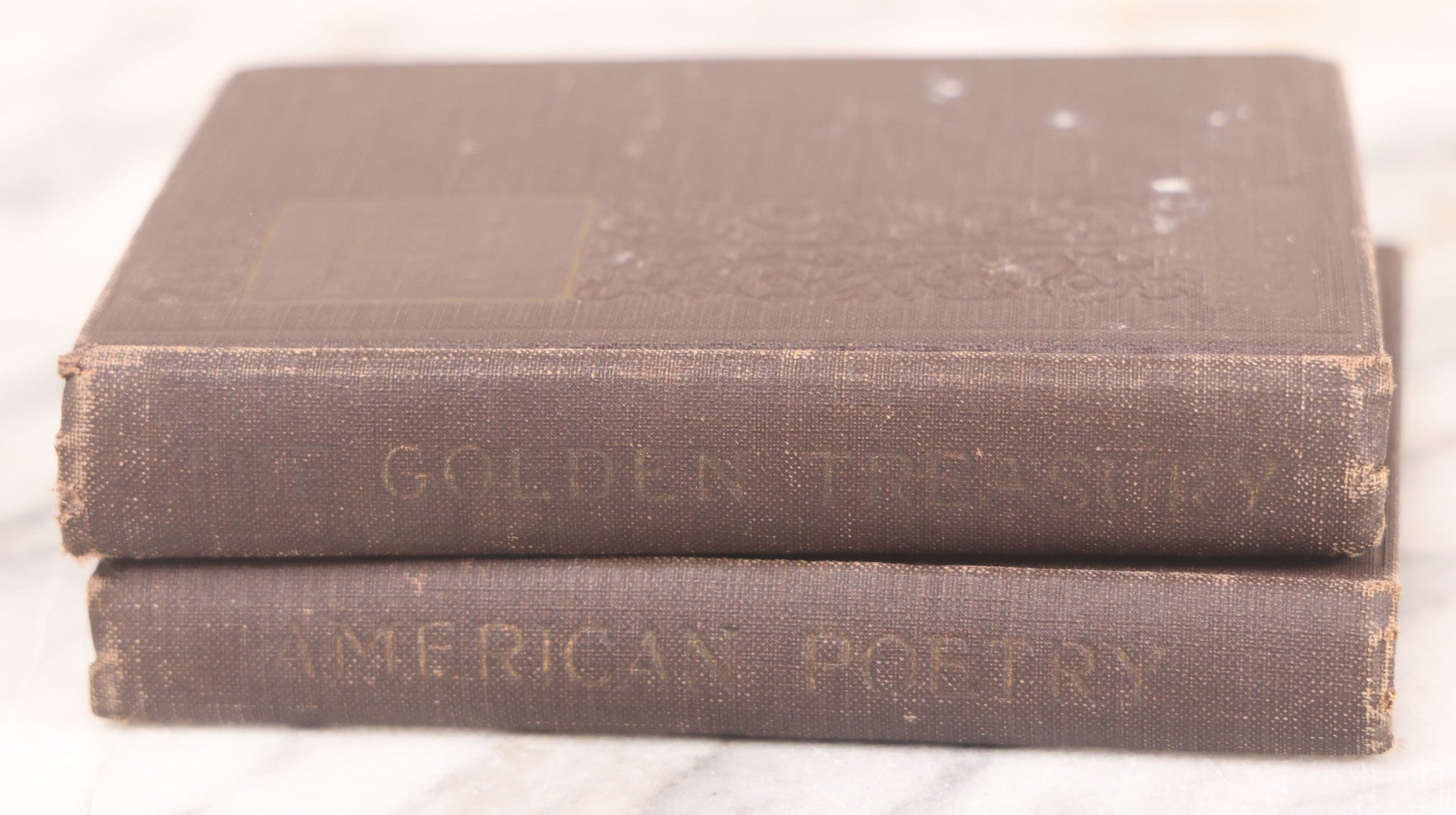 Lot 123 - Pair Of Vintage Books Including "Selections From American Poetry" With Works By Poe, Longfellow, Lowell, And Whittier, 1927, And "Palgrave's Golden Treasury" By Francis T. Palgrave, 1925, "Macmillan Pocket Classics," The Macmillan Company, N.Y.