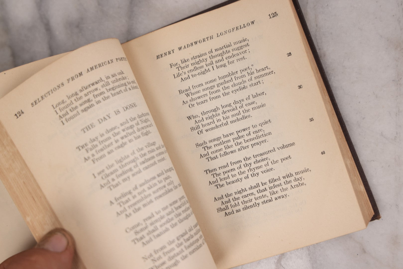 Lot 123 - Pair Of Vintage Books Including "Selections From American Poetry" With Works By Poe, Longfellow, Lowell, And Whittier, 1927, And "Palgrave's Golden Treasury" By Francis T. Palgrave, 1925, "Macmillan Pocket Classics," The Macmillan Company, N.Y.