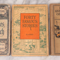 Lot 124 - Grouping Of Three Antique Books For Children: "Zweite Lesebuch" (Second Reader) German Language Instruction Book (1886), "Big People And Little People Of Other Lands" By Edward R. Shaw (1900), And "Forty Famous Stories" By H.A. Mertz (1936)