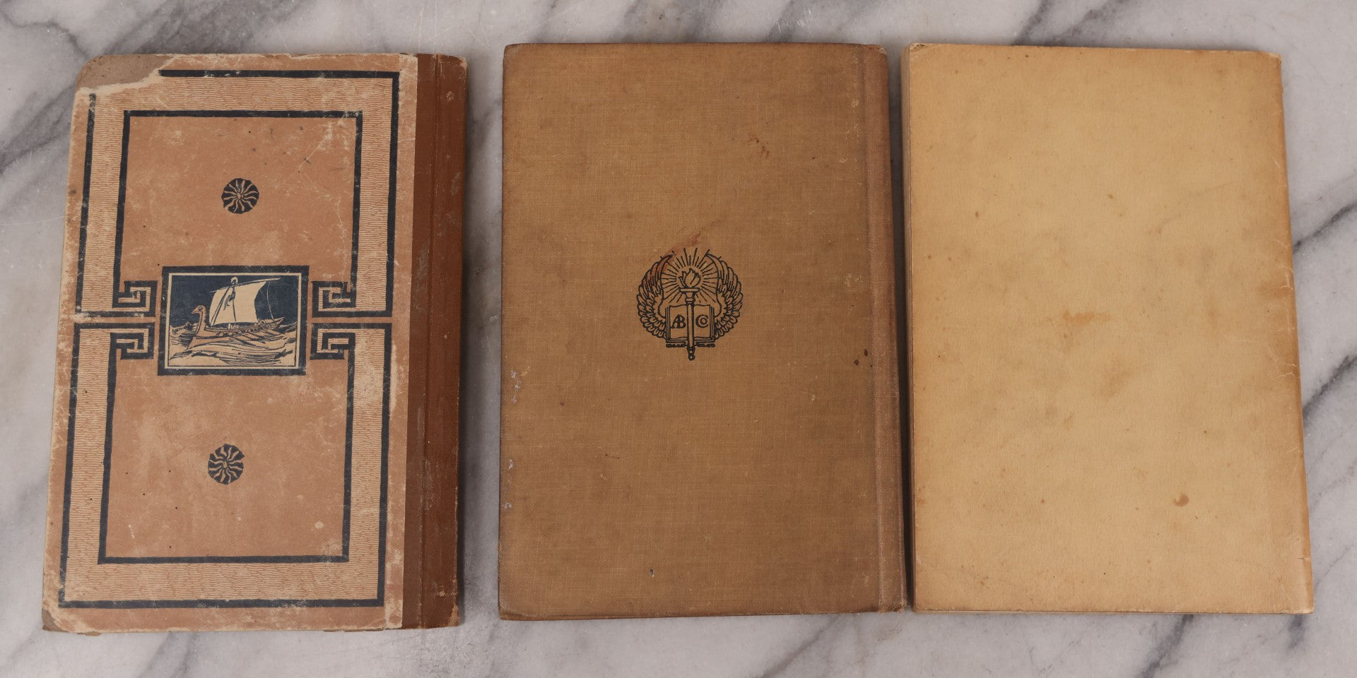 Lot 124 - Grouping Of Three Antique Books For Children: "Zweite Lesebuch" (Second Reader) German Language Instruction Book (1886), "Big People And Little People Of Other Lands" By Edward R. Shaw (1900), And "Forty Famous Stories" By H.A. Mertz (1936)