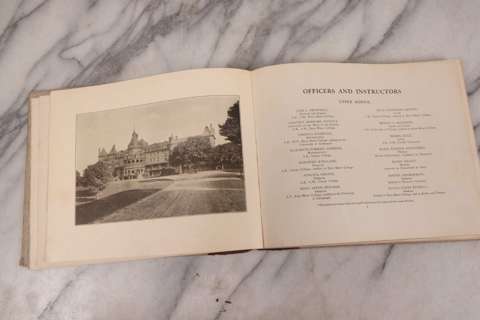 Lot 132 - Antique Baldwin Academy Yearbook, Volume IV, 1907–1908, The Baldwin School, Bryn Mawr, Pennsylvania, With Signatures From Students
