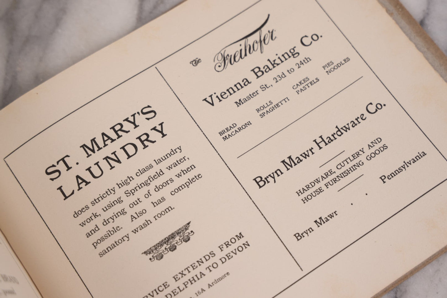 Lot 132 - Antique Baldwin Academy Yearbook, Volume IV, 1907–1908, The Baldwin School, Bryn Mawr, Pennsylvania, With Signatures From Students