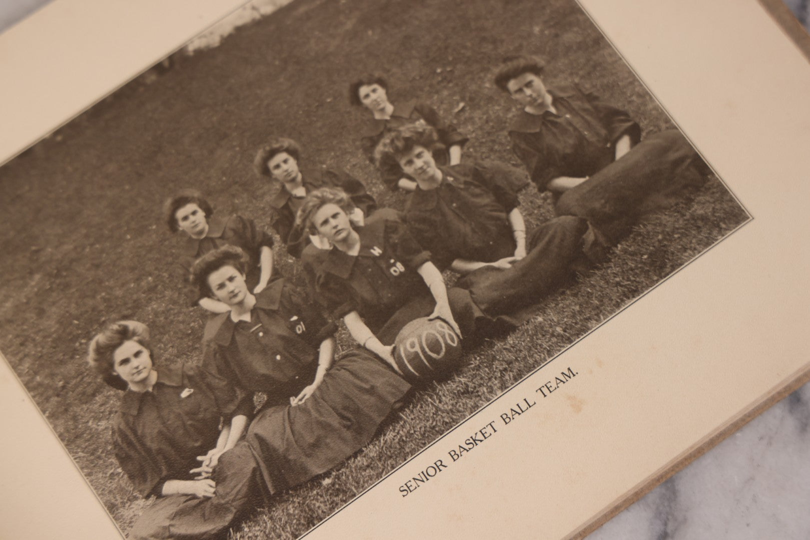 Lot 132 - Antique Baldwin Academy Yearbook, Volume IV, 1907–1908, The Baldwin School, Bryn Mawr, Pennsylvania, With Signatures From Students