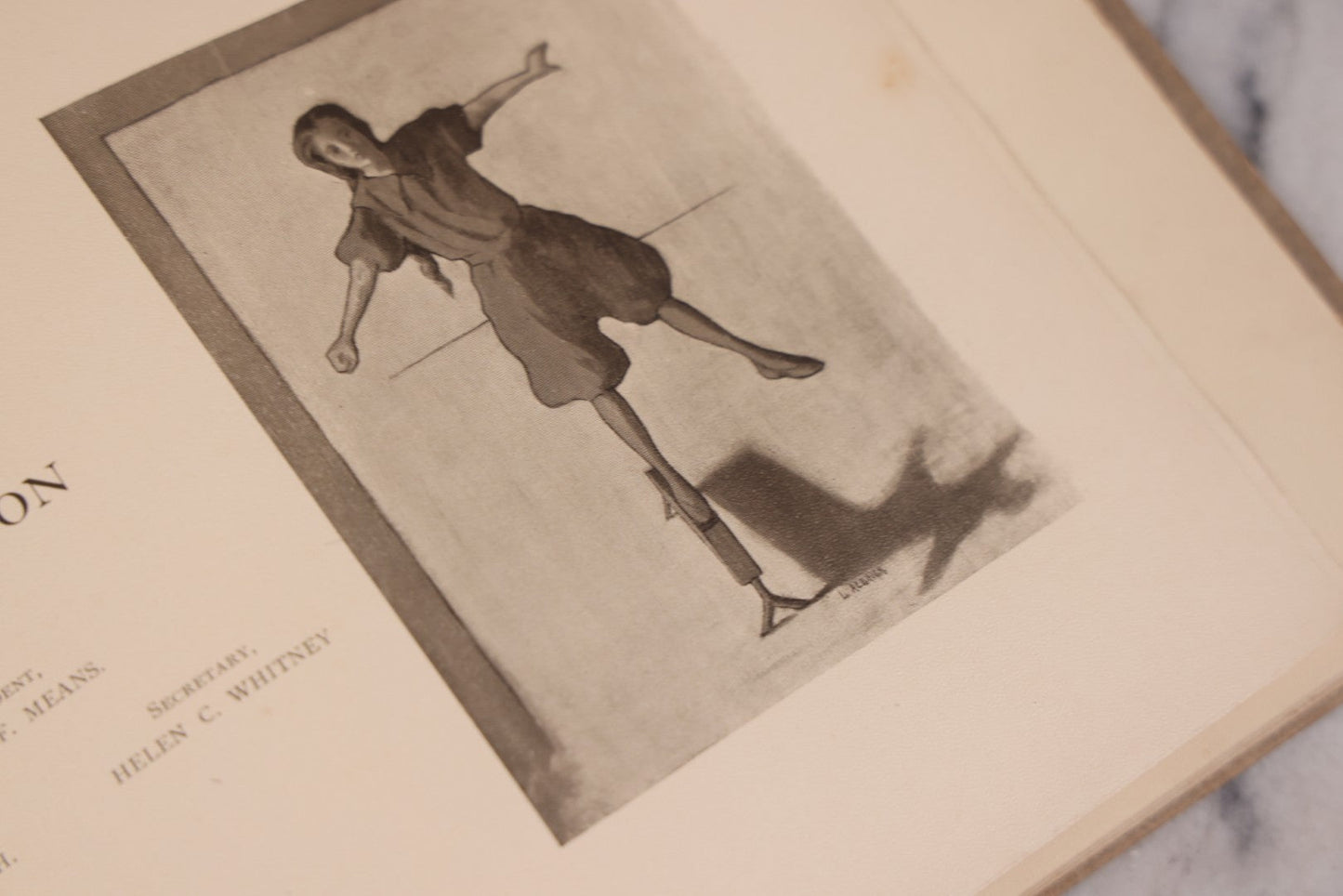 Lot 132 - Antique Baldwin Academy Yearbook, Volume IV, 1907–1908, The Baldwin School, Bryn Mawr, Pennsylvania, With Signatures From Students