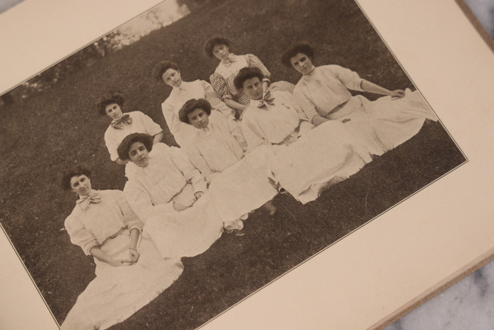 Lot 132 - Antique Baldwin Academy Yearbook, Volume IV, 1907–1908, The Baldwin School, Bryn Mawr, Pennsylvania, With Signatures From Students