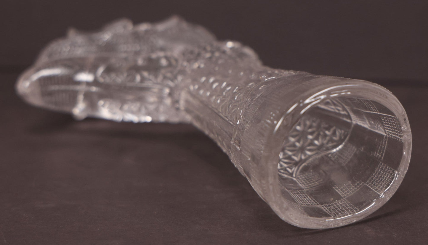 Lot 133 - Antique Early American Pattern Glass E.A.P.G. Shoe Vase, Note Chip