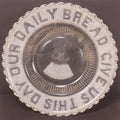Lot 134 - Antique Early American Pattern Glass E.A.P.G. Devotional Charger Plate, "Give Us This Day Our Daily Bread," With Bundle Of Wheat