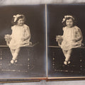 Lot 138 - Antique Leather Photo Album Book With Twelve Studio Portraits Of A Young Girl, Including Images With Her Stuffed Cat, Portraits By Underwood & Underwood, New York, Washington, And Chicago