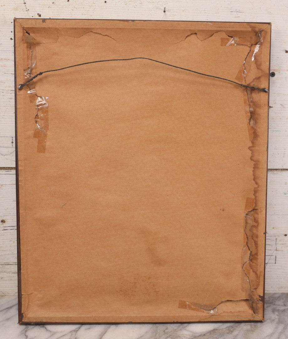 Lot 140 - Vintage Clipped Magazine Advertisement For Chesterfield Cigarettes, "After A Man's Heart...," In Modern Frame