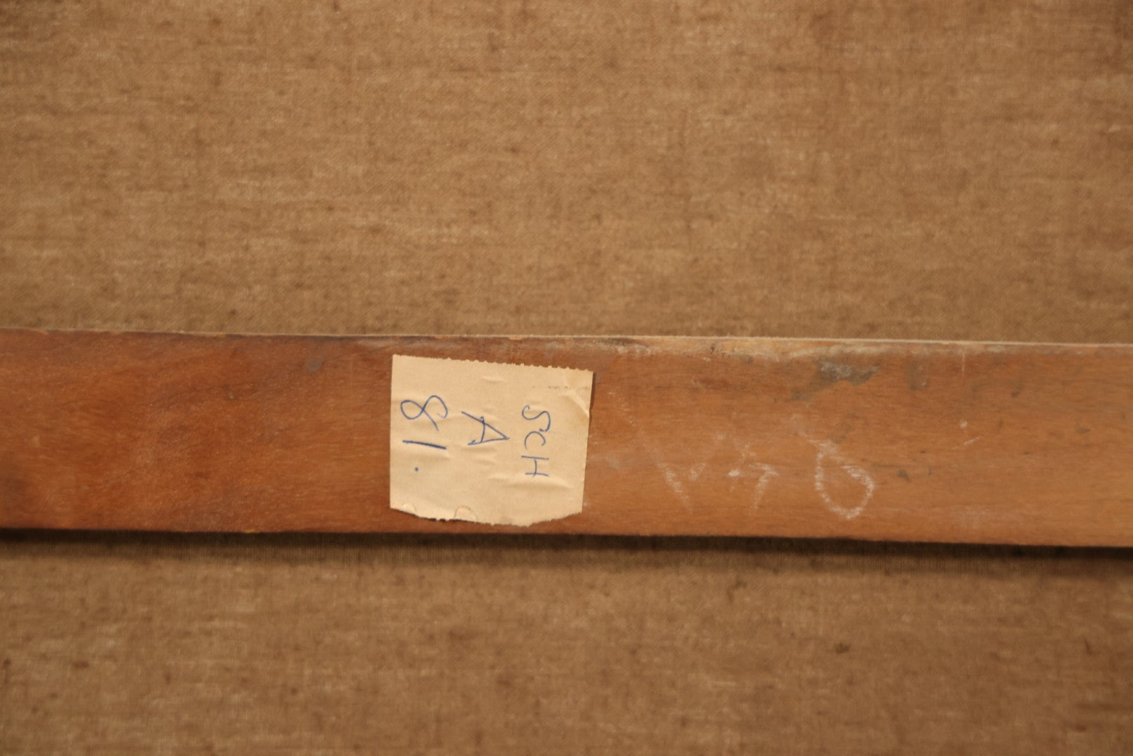 Antique Oil On Canvas Painting “Le Bouton De Rose” (The Rosebud) After Antoine Wiertz, Depicting Nude Maiden Offering A Rose With Man Peering From Behind Curtain, Signed “Wiertz,” With Wear And Surface Losses, 21-3/4" x 35-3/4"