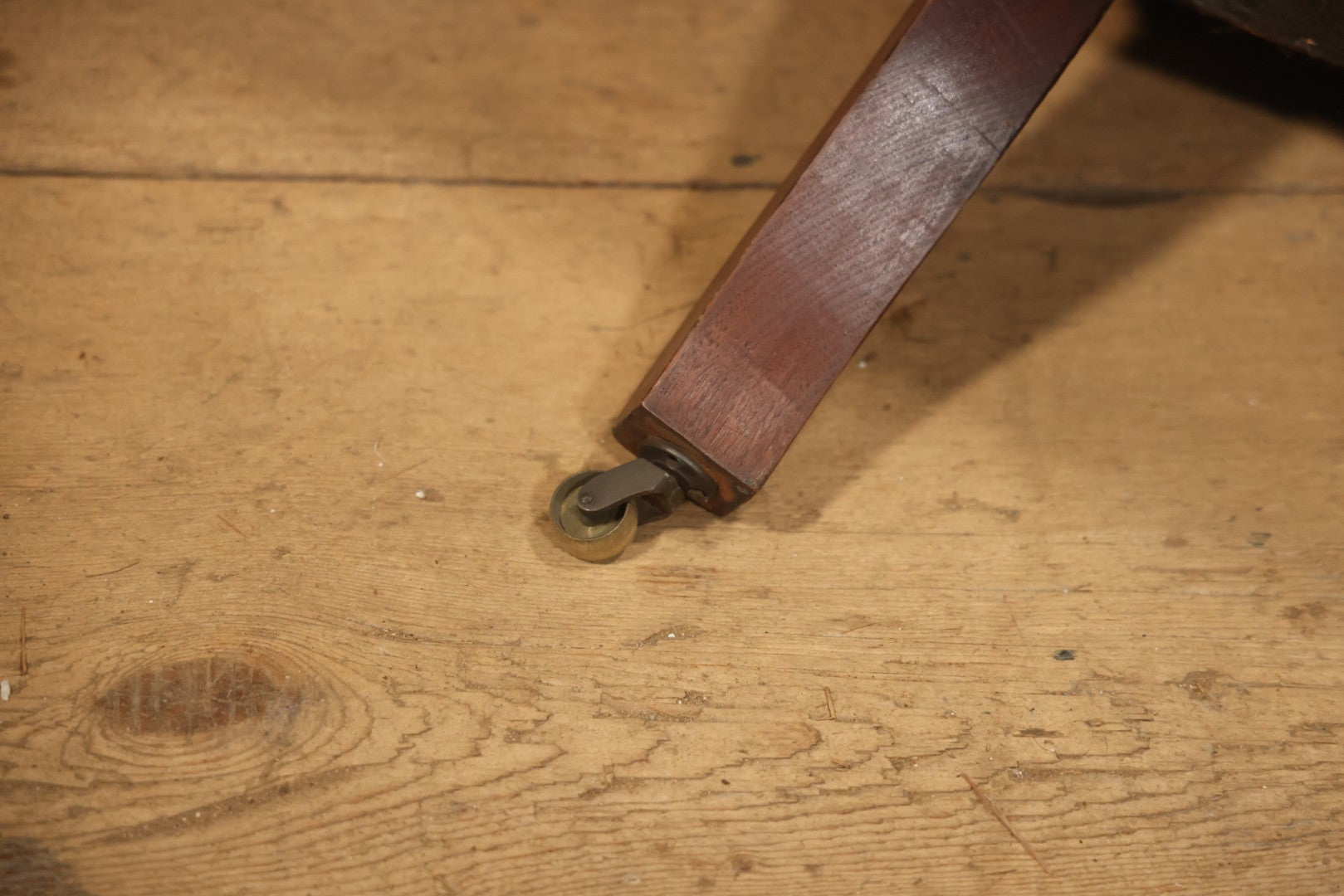 Antique Victorian Carved Walnut Settee With Tufted Blue Upholstery And Casters
