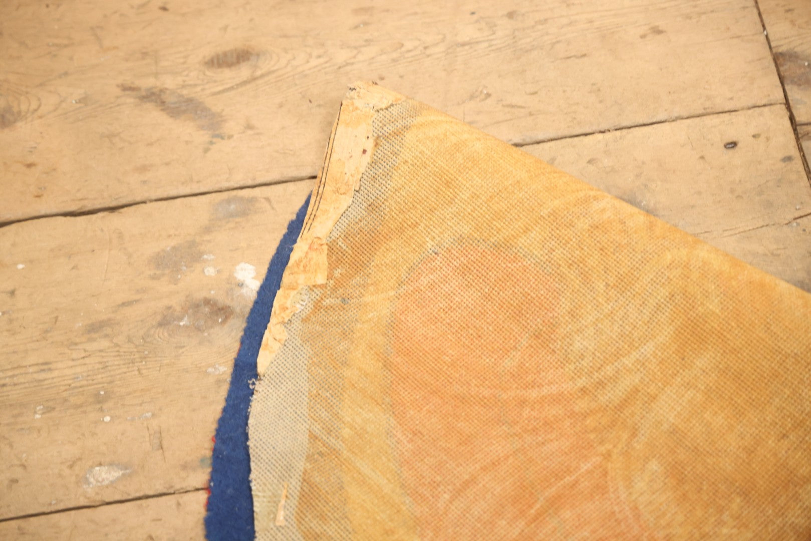 Vintage Buster Brown Round Shoe Store Advertising Rug With Character And Tige Dog Graphic, 52-1/2" X 53-1/2"