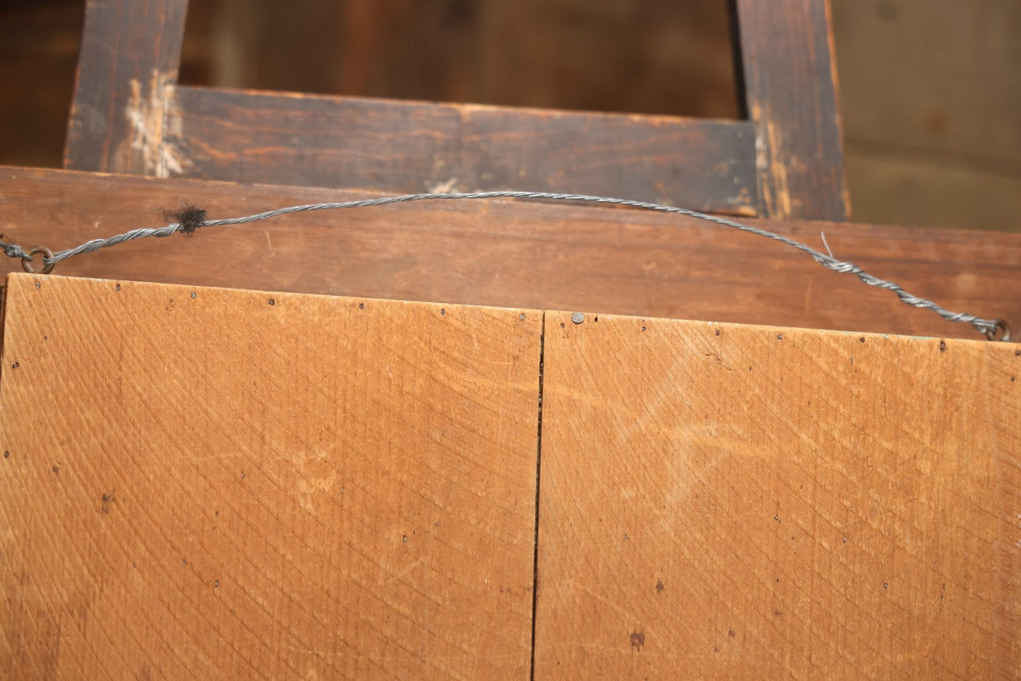 Early 20th Century Shadow Box Bridal Keepsake With Feather Flowers And Wedding Photograph, 23-7/8" X 23-7/8"