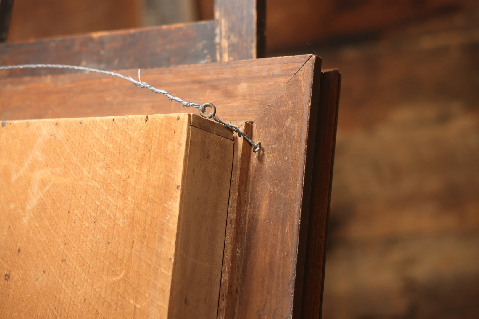 Early 20th Century Shadow Box Bridal Keepsake With Feather Flowers And Wedding Photograph, 23-7/8" X 23-7/8"