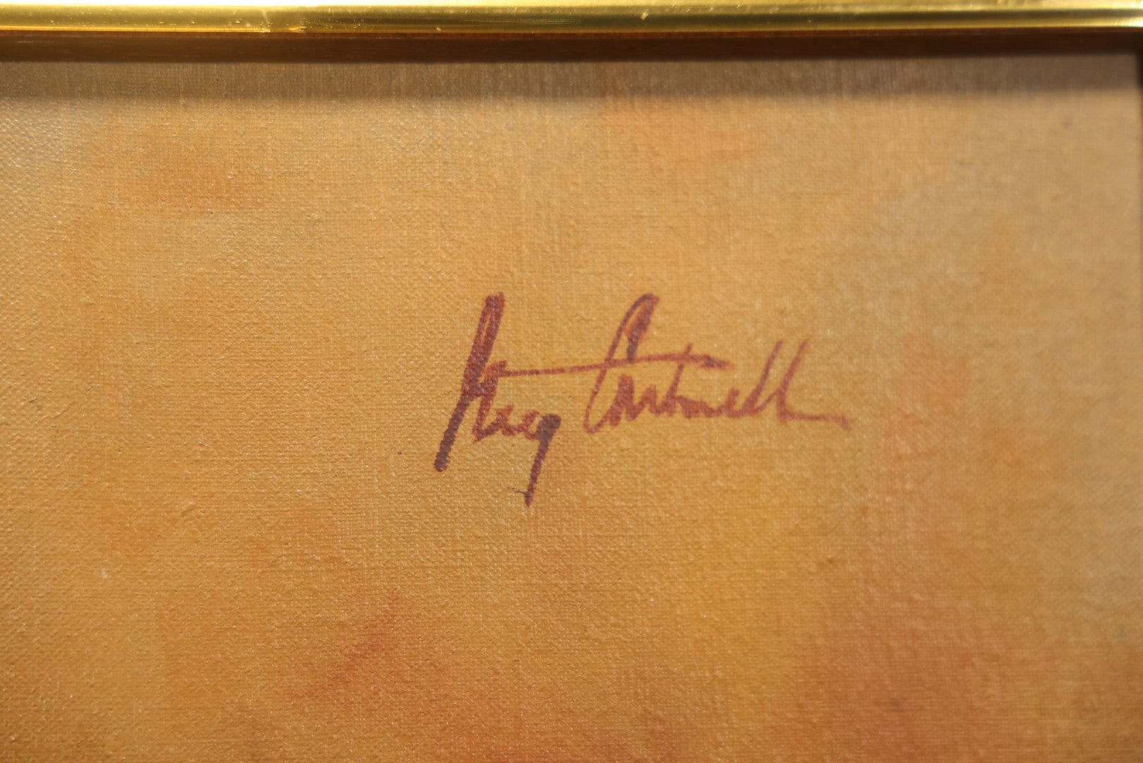 Vintage Late 20th Century Oil On Canvas Portrait Of Elder Sailor, Signed Greg Cartmell, 21-1/8" X 21-1/8"