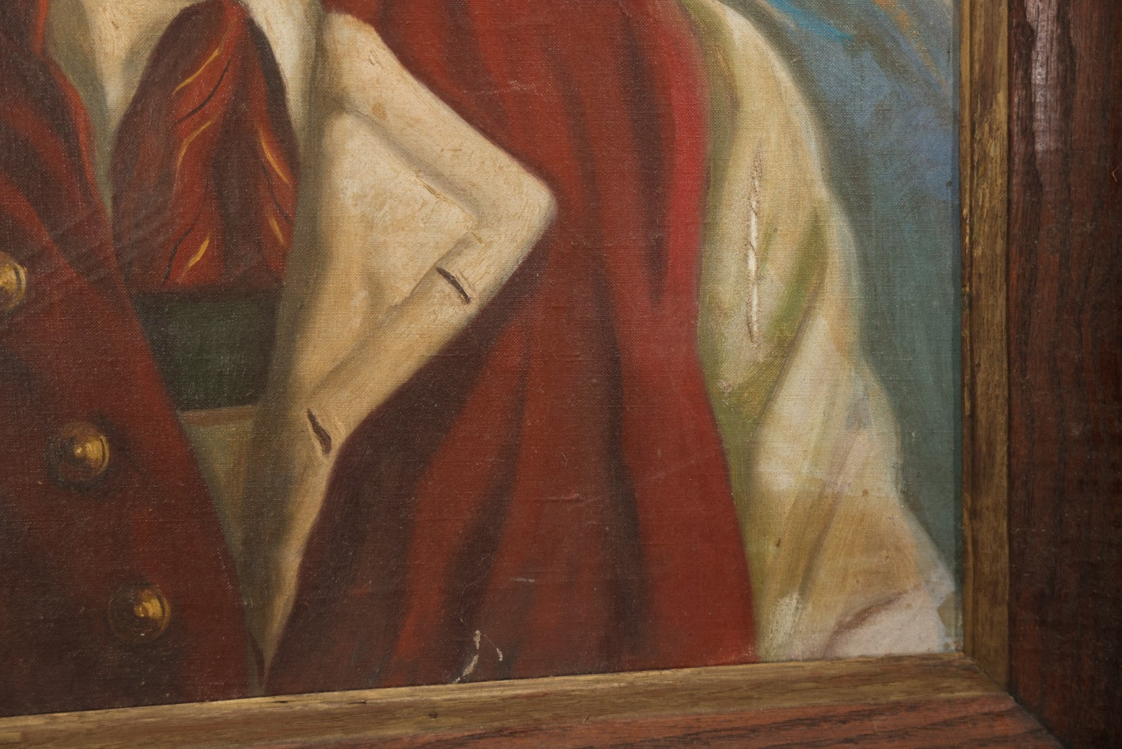 Mid-20th Century Oil On Canvas Portrait Of Elder Alpine Gentleman With Pipe, Signed Gussich, 23-3/4" X 27-3/4"