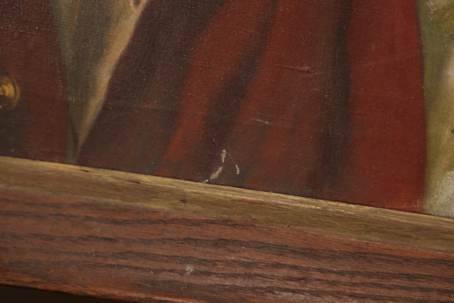 Mid-20th Century Oil On Canvas Portrait Of Elder Alpine Gentleman With Pipe, Signed Gussich, 23-3/4" X 27-3/4"