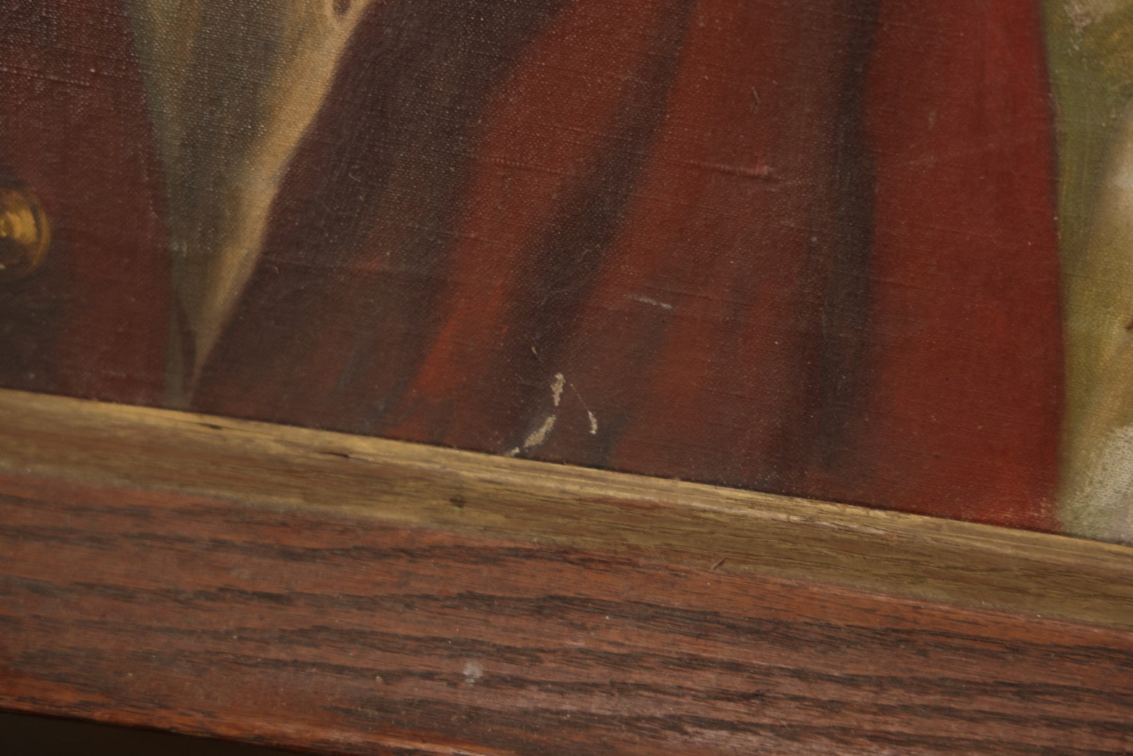 Mid-20th Century Oil On Canvas Portrait Of Elder Alpine Gentleman With Pipe, Signed Gussich, 23-3/4" X 27-3/4"