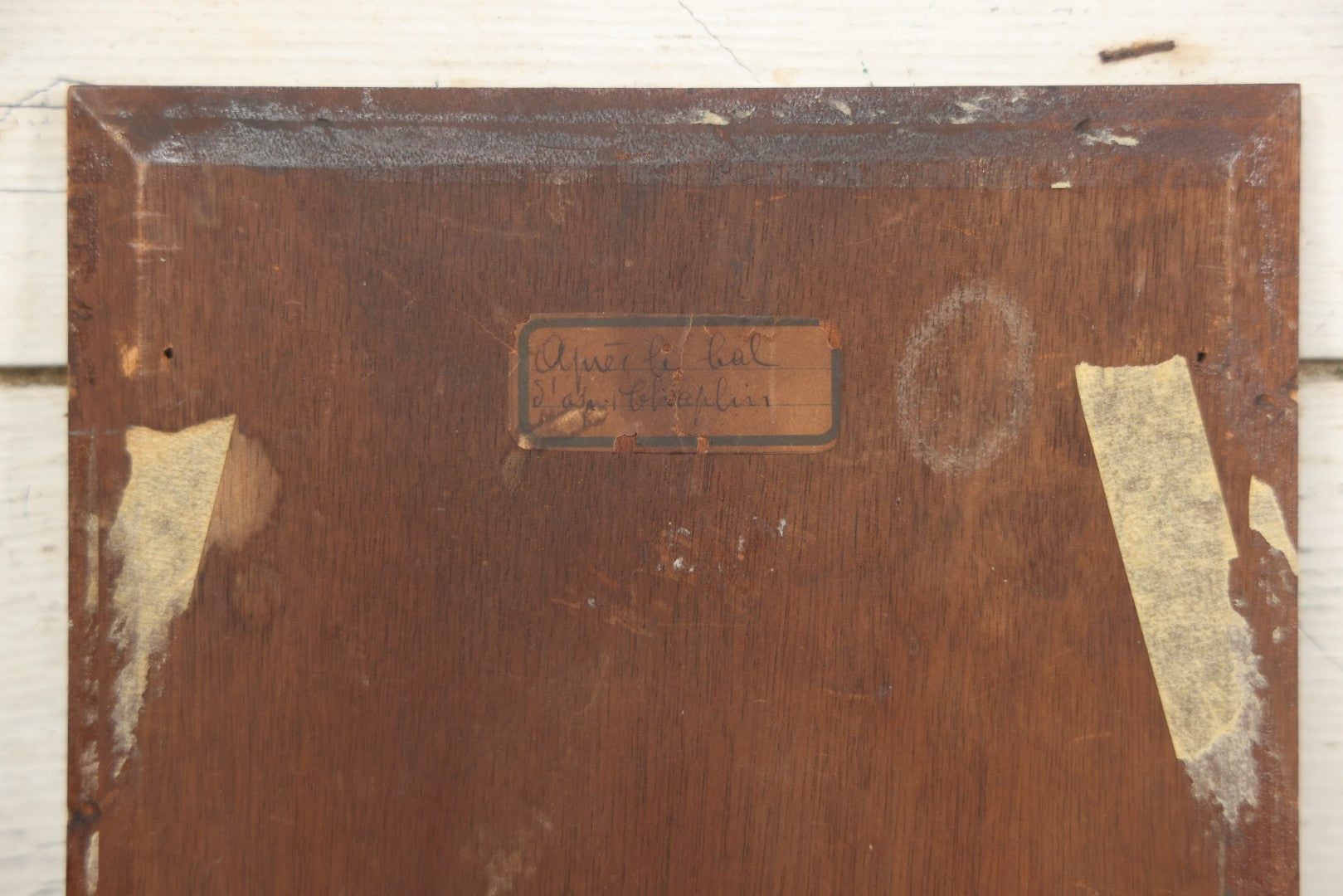 Lot 002 - Antique Oil On Wood Panel Portrait Painting Of A Woman In White Gown With Star Ornament In Hair, Signed Lower Left, Circa Late 19th Century, 8-1/2" x 10-3/4"