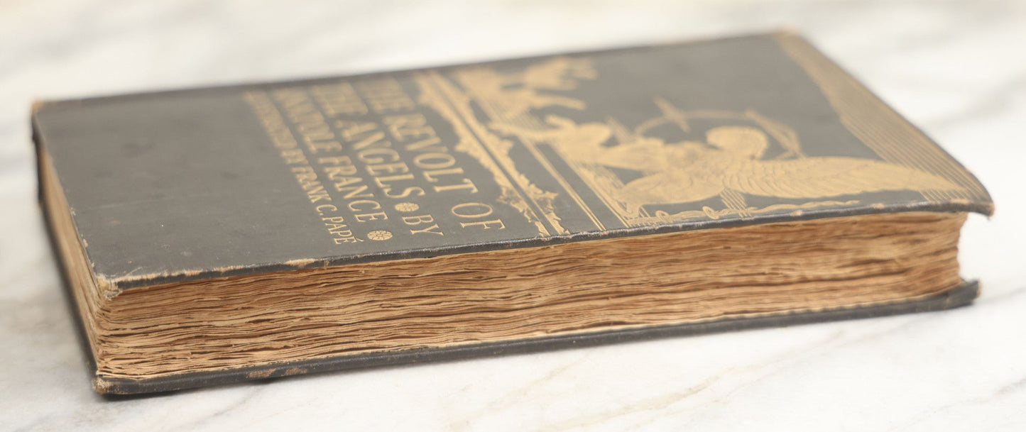 Lot 008 - "The Revolt Of The Angels" Antique Illustrated Book By Anatole France, Illustrated By Frank C. Papé, Published By Dodd, Mead & Company, New York, 1924, Illustrations Include Sphinx, Pan, Satyrs, Cupid, Heralds In Gas Masks, Deckled Edges