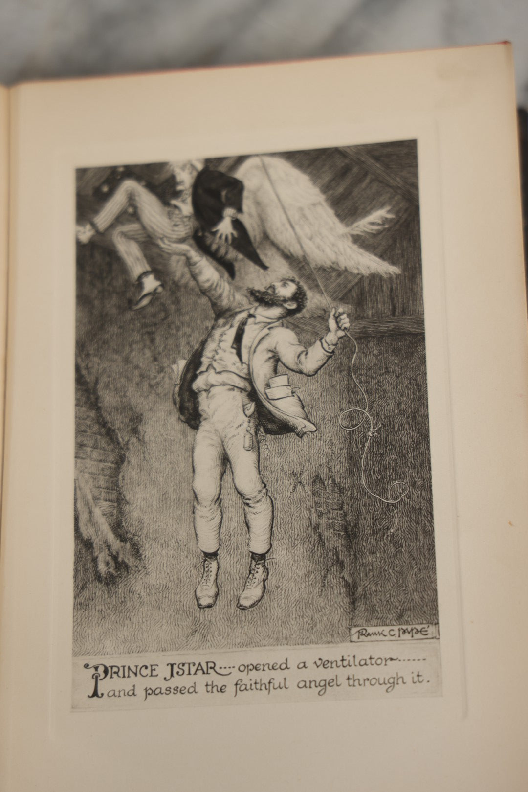 Lot 008 - "The Revolt Of The Angels" Antique Illustrated Book By Anatole France, Illustrated By Frank C. Papé, Published By Dodd, Mead & Company, New York, 1924, Illustrations Include Sphinx, Pan, Satyrs, Cupid, Heralds In Gas Masks, Deckled Edges