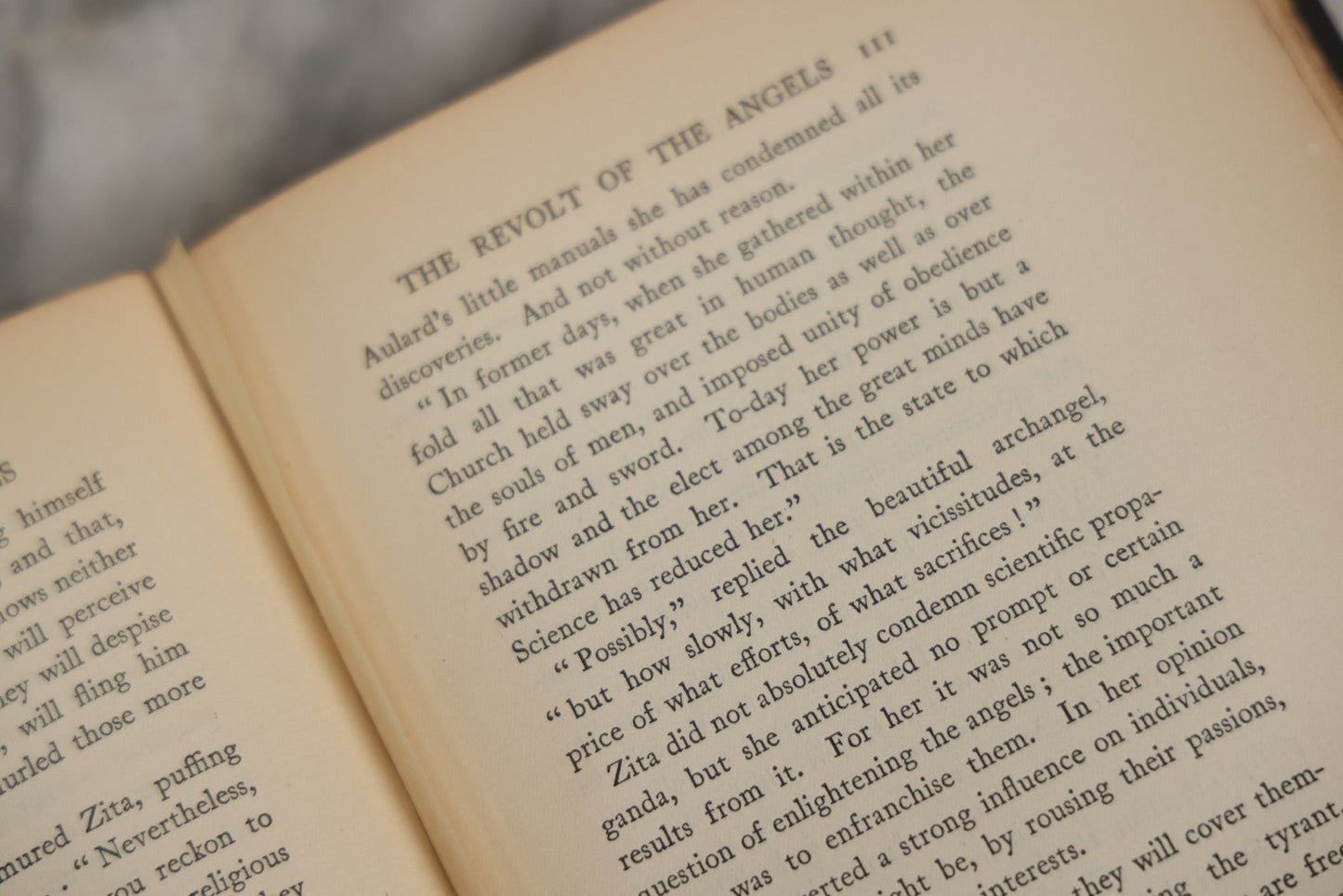 Lot 008 - "The Revolt Of The Angels" Antique Illustrated Book By Anatole France, Illustrated By Frank C. Papé, Published By Dodd, Mead & Company, New York, 1924, Illustrations Include Sphinx, Pan, Satyrs, Cupid, Heralds In Gas Masks, Deckled Edges