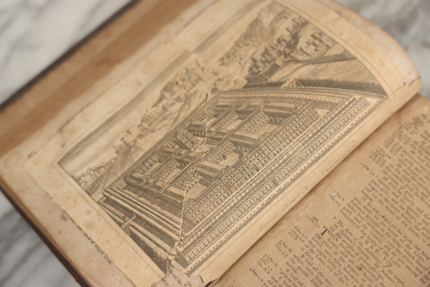 Lot 009 - Antique Leather Bound Family Holy Bible, King James Version, Handwritten Wilder Family Records Dating From 1737-1855, Printed By John Holbrook, Brattleborough, Vermont, Circa 1816, Note Missing Front Pages