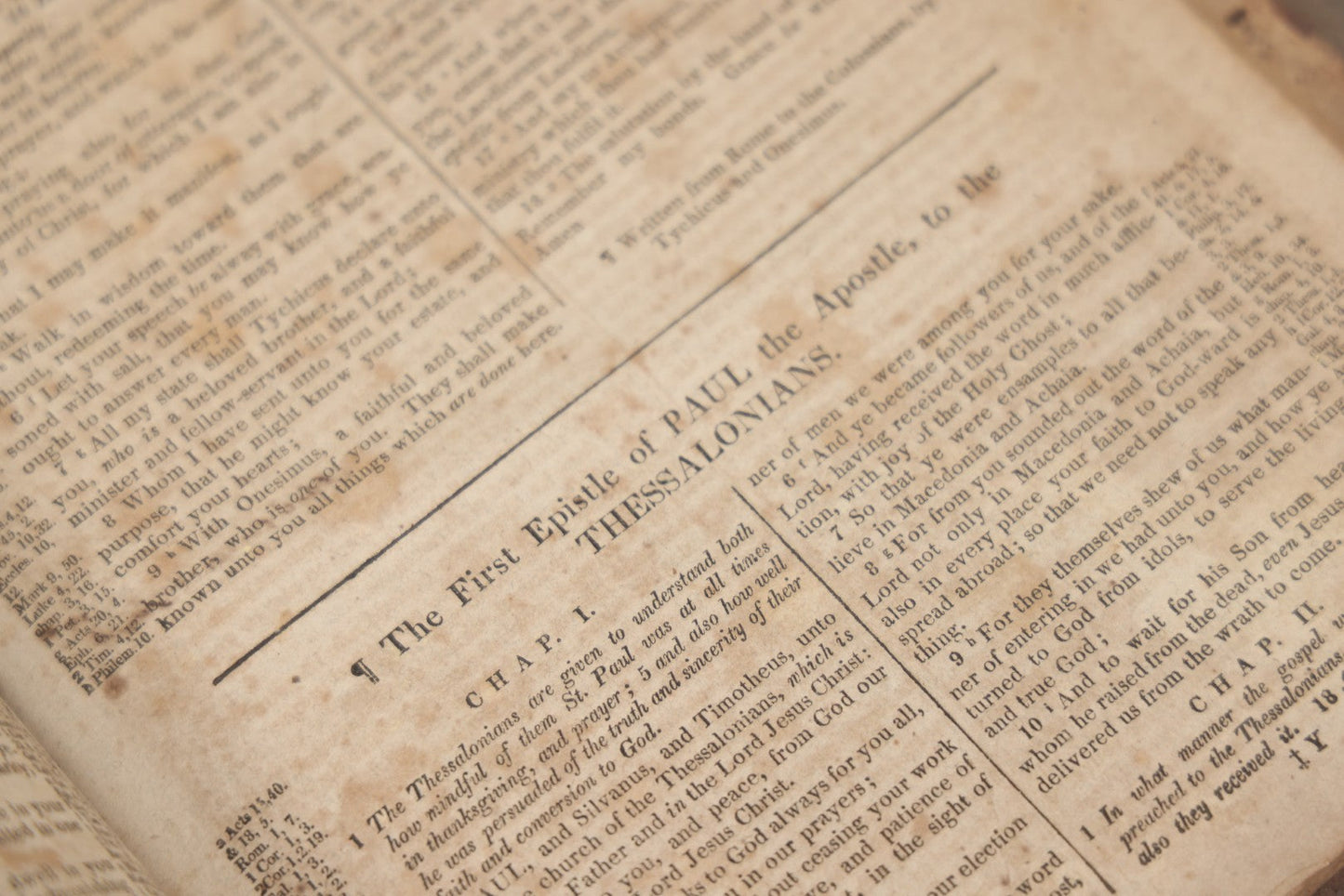 Lot 009 - Antique Leather Bound Family Holy Bible, King James Version, Handwritten Wilder Family Records Dating From 1737-1855, Printed By John Holbrook, Brattleborough, Vermont, Circa 1816, Note Missing Front Pages