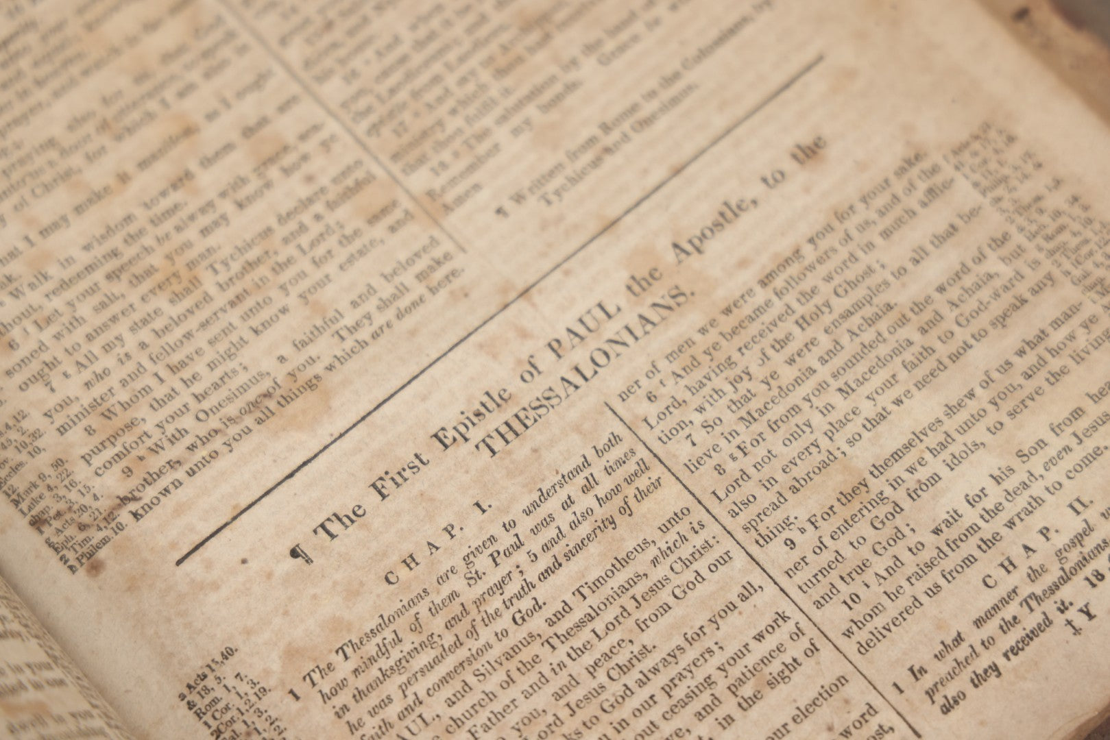 Lot 009 - Antique Leather Bound Family Holy Bible, King James Version, Handwritten Wilder Family Records Dating From 1737-1855, Printed By John Holbrook, Brattleborough, Vermont, Circa 1816, Note Missing Front Pages