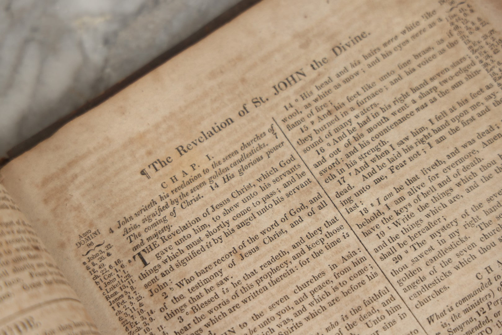 Lot 009 - Antique Leather Bound Family Holy Bible, King James Version, Handwritten Wilder Family Records Dating From 1737-1855, Printed By John Holbrook, Brattleborough, Vermont, Circa 1816, Note Missing Front Pages