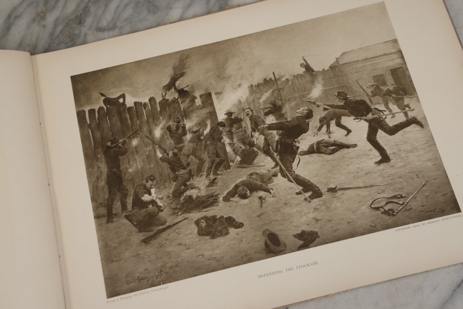 Lot 010 - "My Bunkie And Others" Collected Artistic Works Of Charles Schreyvogel, Signed By The Artist With Christmas 1909 Inscription "To My Friend O. A. Lehman," Published By Moffat, Yard & Company, New York, 1909