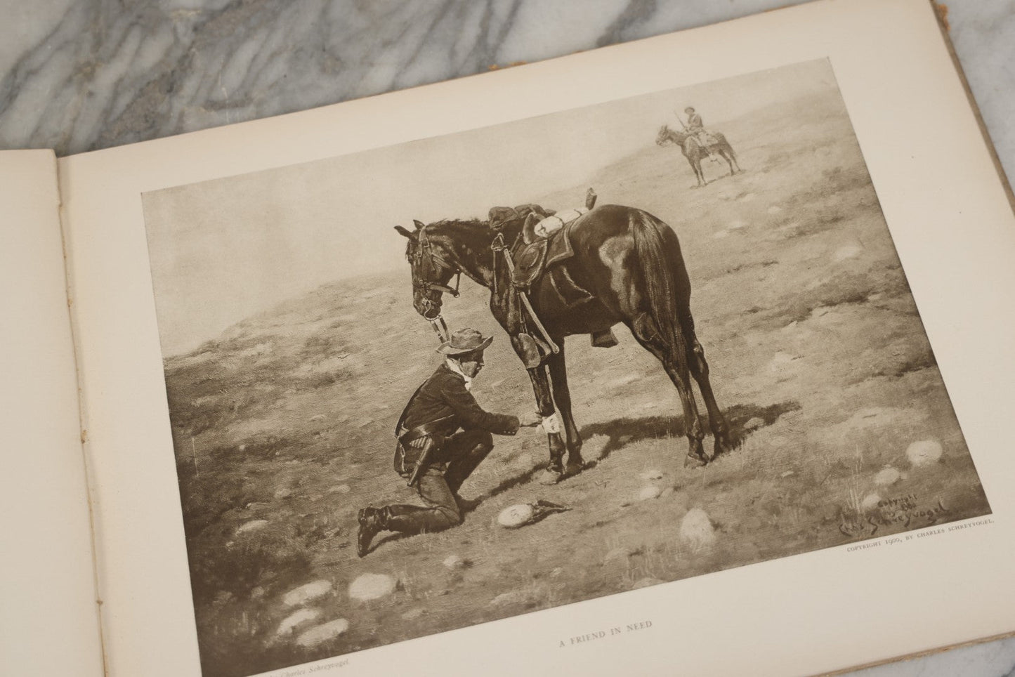 Lot 010 - "My Bunkie And Others" Collected Artistic Works Of Charles Schreyvogel, Signed By The Artist With Christmas 1909 Inscription "To My Friend O. A. Lehman," Published By Moffat, Yard & Company, New York, 1909