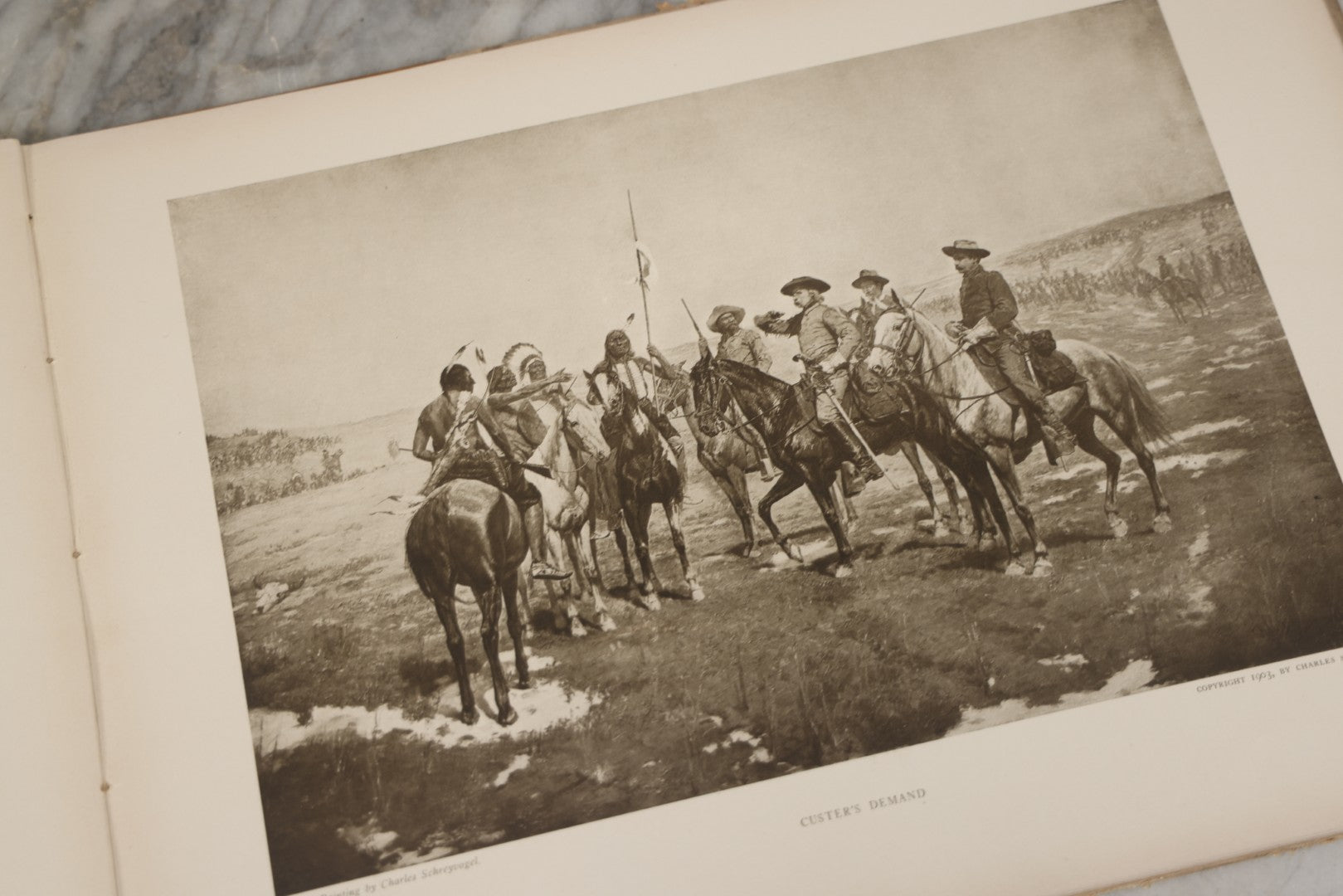 Lot 010 - "My Bunkie And Others" Collected Artistic Works Of Charles Schreyvogel, Signed By The Artist With Christmas 1909 Inscription "To My Friend O. A. Lehman," Published By Moffat, Yard & Company, New York, 1909