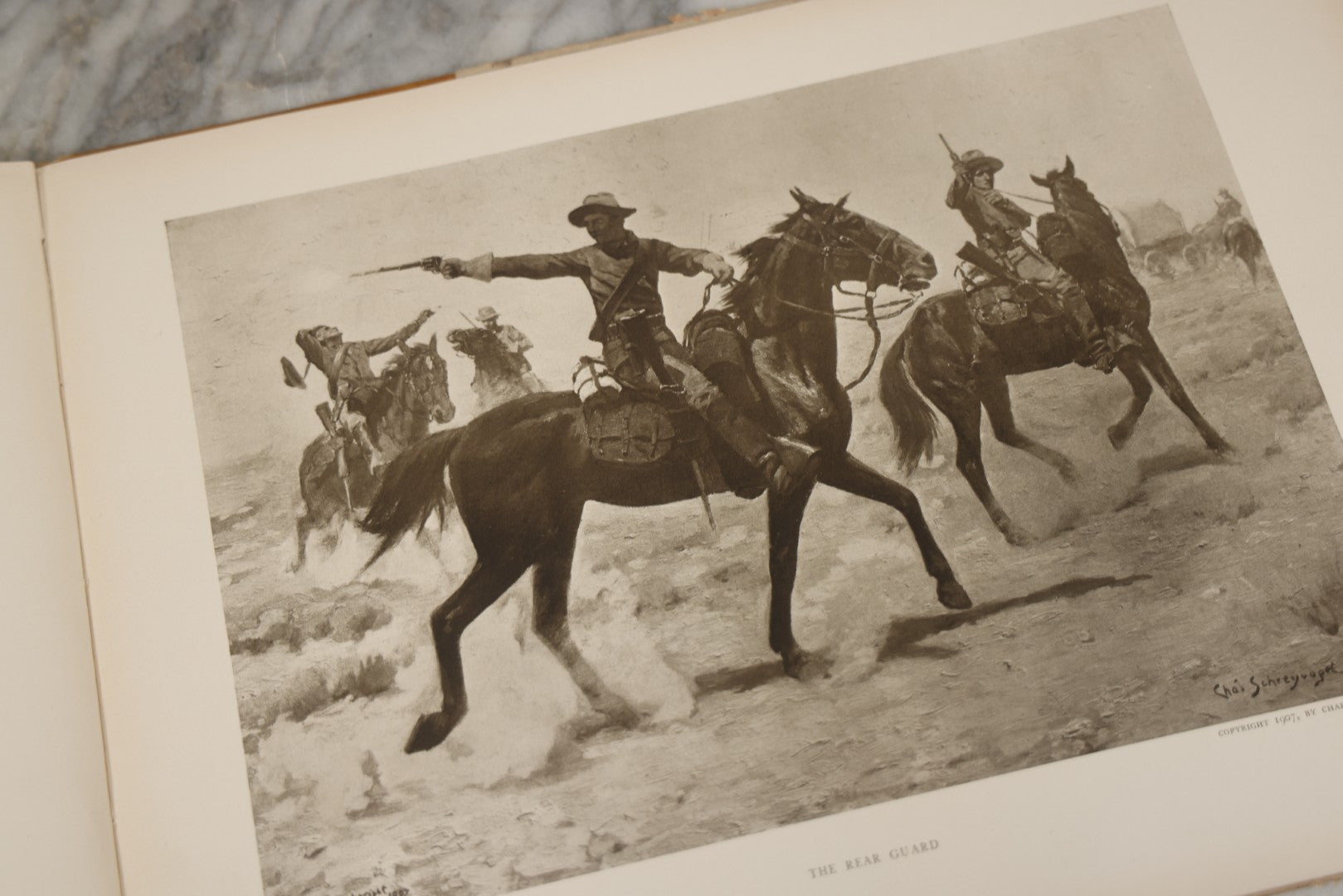 Lot 010 - "My Bunkie And Others" Collected Artistic Works Of Charles Schreyvogel, Signed By The Artist With Christmas 1909 Inscription "To My Friend O. A. Lehman," Published By Moffat, Yard & Company, New York, 1909