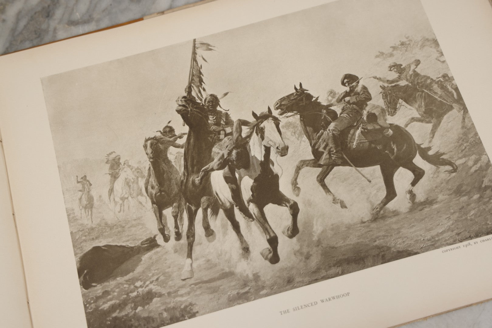 Lot 010 - "My Bunkie And Others" Collected Artistic Works Of Charles Schreyvogel, Signed By The Artist With Christmas 1909 Inscription "To My Friend O. A. Lehman," Published By Moffat, Yard & Company, New York, 1909