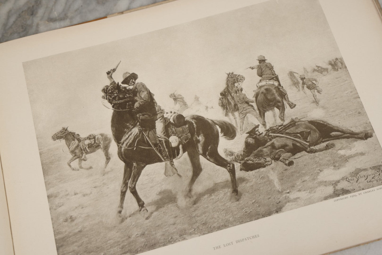 Lot 010 - "My Bunkie And Others" Collected Artistic Works Of Charles Schreyvogel, Signed By The Artist With Christmas 1909 Inscription "To My Friend O. A. Lehman," Published By Moffat, Yard & Company, New York, 1909