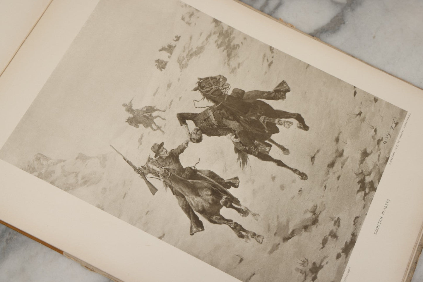 Lot 010 - "My Bunkie And Others" Collected Artistic Works Of Charles Schreyvogel, Signed By The Artist With Christmas 1909 Inscription "To My Friend O. A. Lehman," Published By Moffat, Yard & Company, New York, 1909