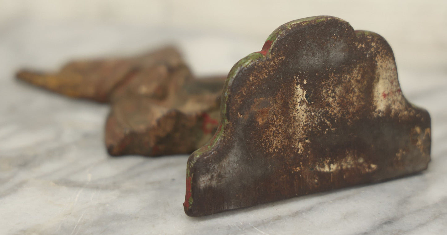 Lot 022 - Antique Cast Iron Sunbonnet Sue Doorstop With Remnants Of Original Paint, 6-1/2" H