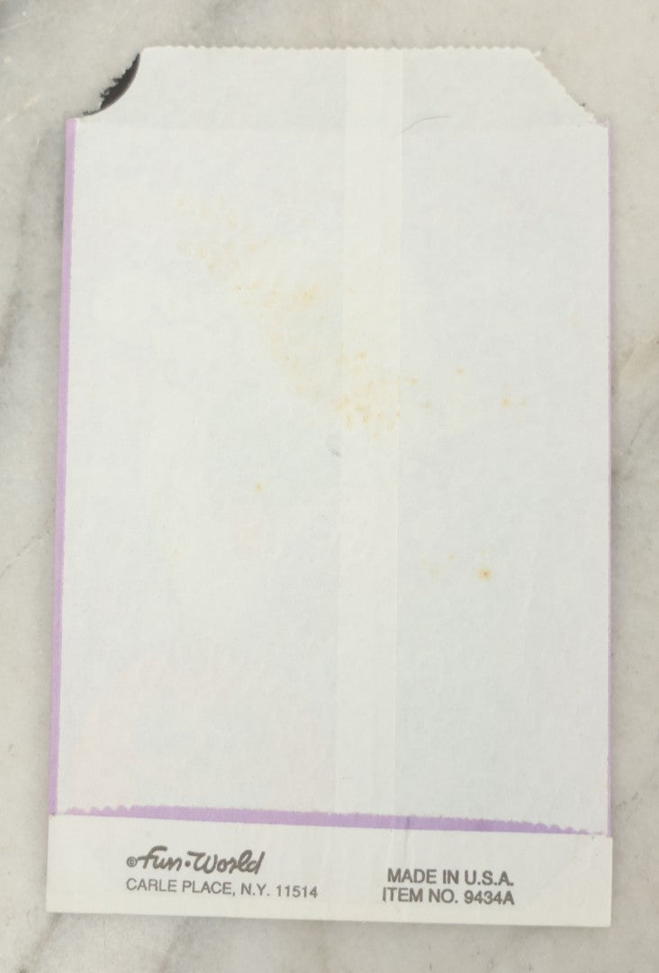 Lot 039 - Grouping Of Five N.O.S. New Old Stock Vintage Halloween Trick-Or-Treat Bags With Haunted House, Ghost With Jack O'Lantern, And Black Cat Designs