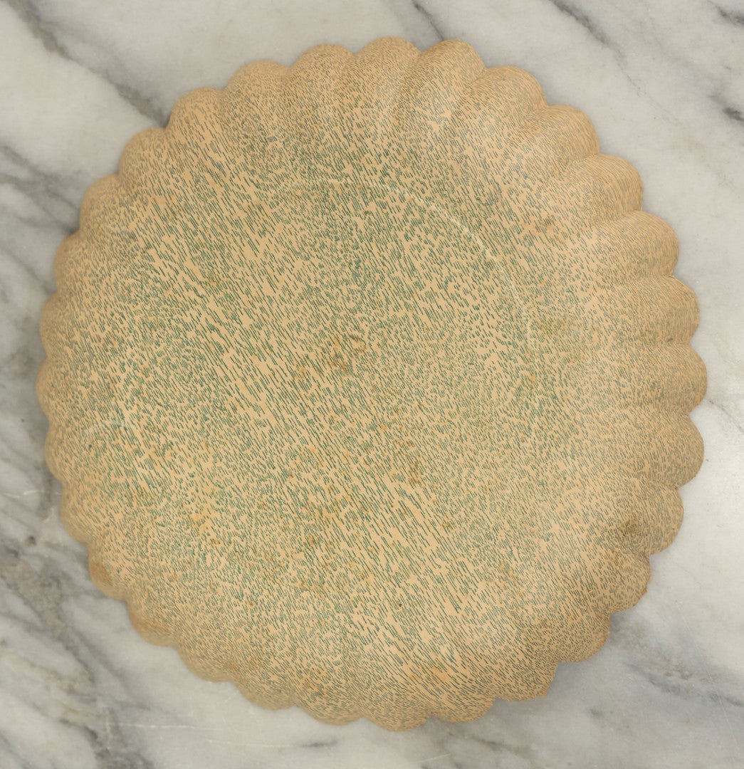 Lot 040 - Vintage Hallmark Paper Candy Bowl With Cartoon Witches, Devils, Snakes, Owls, And Black Cats, Printed In Western Germany, Item No. H.D.P. 6-5, 11" Diameter